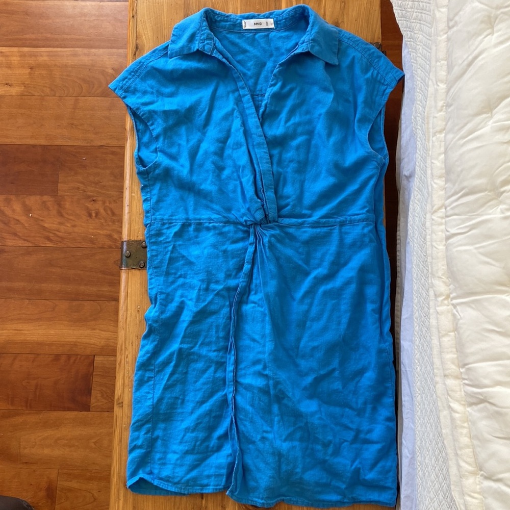 Blue mini dress